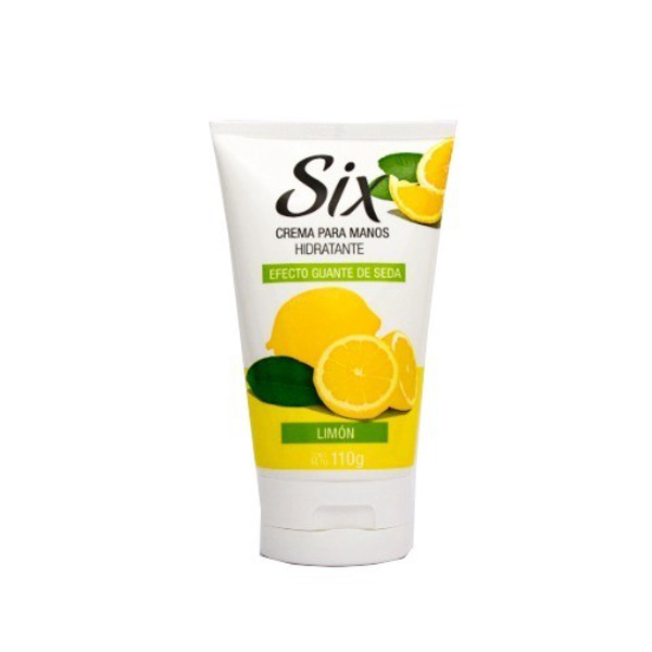 Imagen de SIX MANOS CREMA HIDRATANTE LIMON GUANTE SEDA [110 gr]