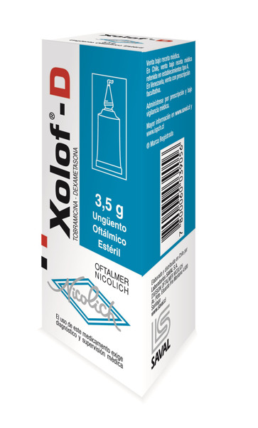 Imagen de XOLOF D UNGUENTO OFT. ESTERIL 0.3+0.1% [3,5 gr]