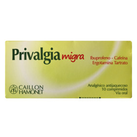 Imagen de PRIVALGIA MIGRA 400+100+1mg [10 comp.]