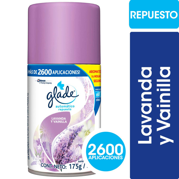 Imagen de GLADE AUTOMATICO LAVANDA Y VAINILLA REPUESTO [270 ml]