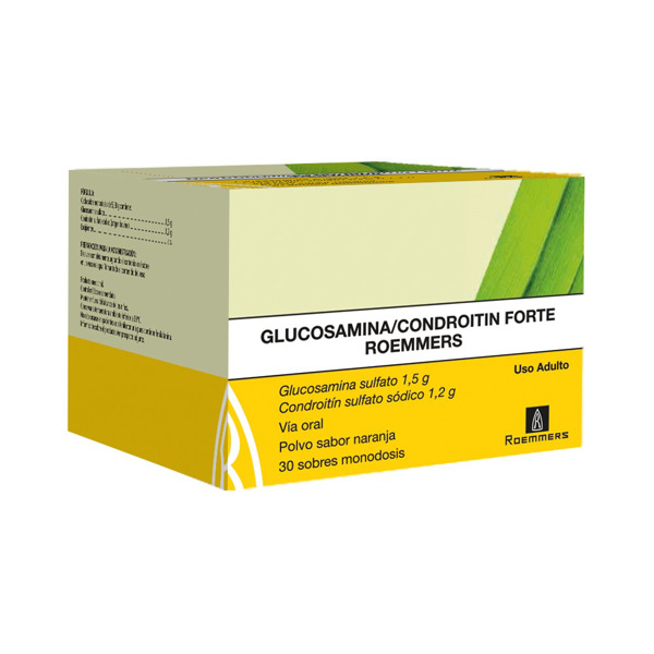 Imagen de GLUCOSAMINA+CONDROITIN FORTE ROEMMERS SOBRES 1500+1200mg [30 sob.]