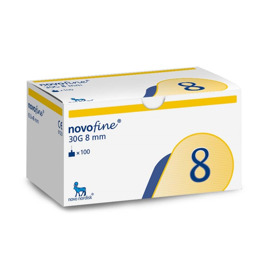 Imagen de NOVOFINE 8 AGUJAS NOVOPEN 8 mm [100 uni.]