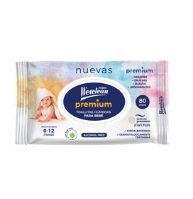 Imagen de WETCLEAN TOALLITAS HUMEDAS BABY PREMIUM TAPA DURA [80 uni.]