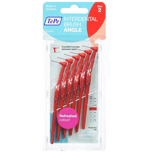 Imagen de TEPE INTERDENTAL ANGULADO ROJO 0,9 mm [6 uni.]