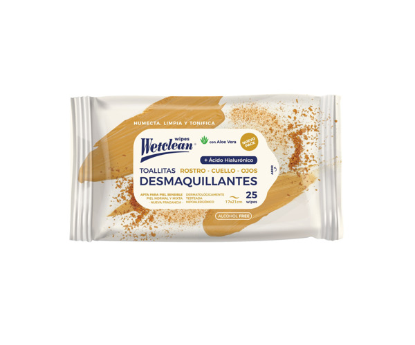 Imagen de WETCLEAN TOALLITAS HUMEDAS DESMAQUILLANTES [25 uni.]