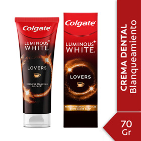 Imagen de COLGATE CR. LUMINOUS WHITE LOVERS CAFE 70 gr