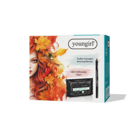 Imagen de YOUNGIRL LAPIZ DELINEADOR+TOALLAS DESMAQUILLANTES PACK