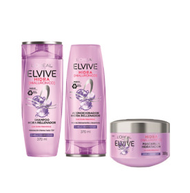 Imagen de PACK ELVIVE HIALURONICO SHAMPOO + ACONDICIONADOR + TRATAMIENTO 370+370+300 ml