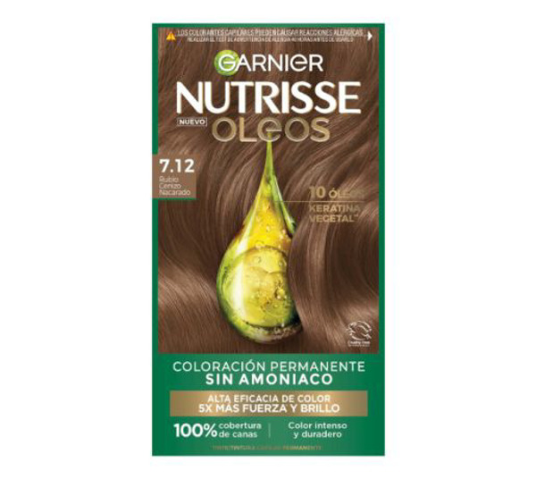 Imagen de NUTRISSE OLEOS RUBIO CENIZO NACARADO SIN AMONIACO KIT 7.12 [1 uni.]