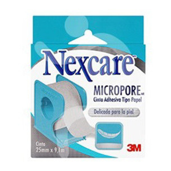 Imagen de 3M NEXCARE MICROPORE CINTA LEUCO 2,5 cm x 9 mts.