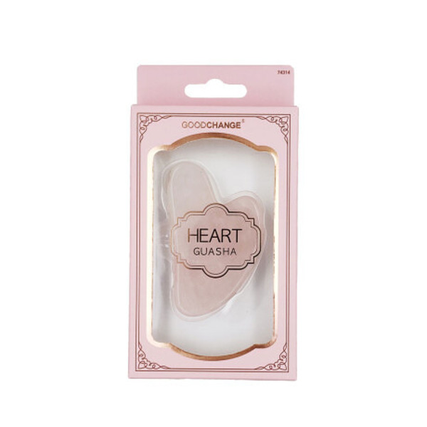 Imagen de GOODCHANGE GUA SHA DE CUARZO ROSA PARA GIMNASIA FACIAL [1 uni.]