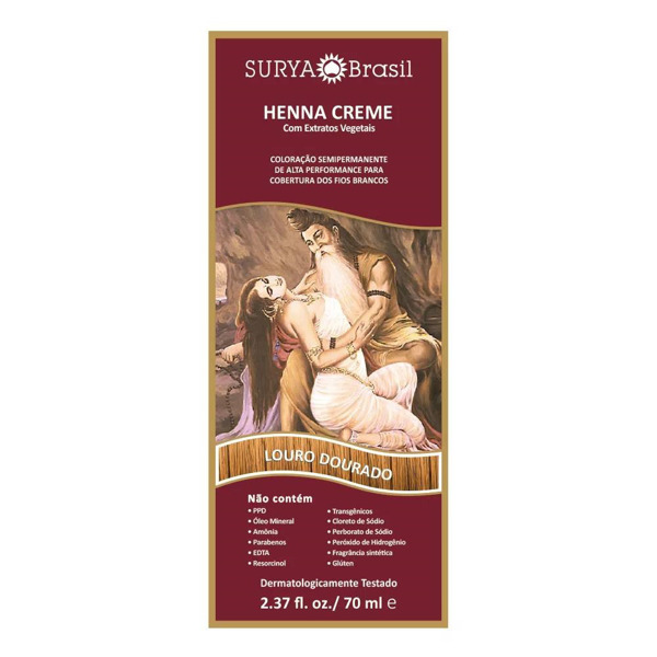 Imagen de SURYA HENNA CREMA RUBIO DORADO [70 ml]