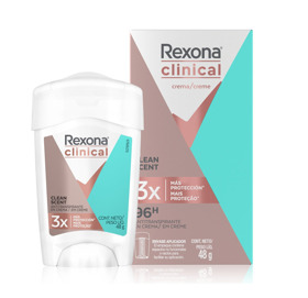 Imagen de REXONA BARRA ANTITR. CLINICAL CLEAN SCENT SOFT SOLID CREMA FEMENINO [48 gr]