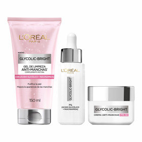 Imagen de PACK GLYCOLIC BRIGHT SERUM + CREMA DIA + LIMPIADOR 30+50+150ml