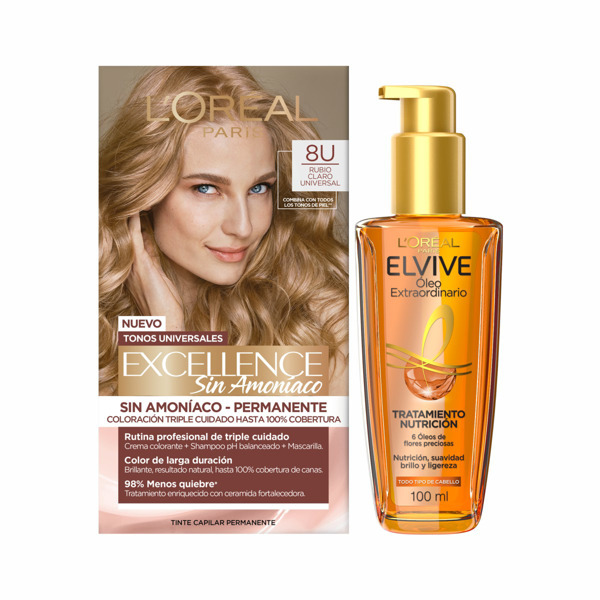 Imagen de PACK EXCELLENCE KIT SIN AMONIACO 8 + OLEO EXTRAORDINARIO