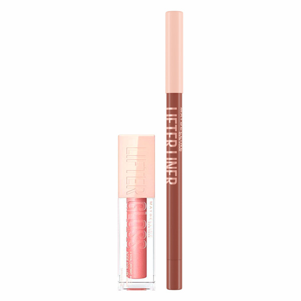 Imagen de PACK MAYBELLINE DELINERADOR LABIOS BIG LIFT + LABIAL LIFTER GLOOS MOON