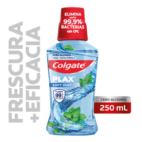 Imagen de COLGATE ENJUAGUE PLAX SOFT MINT SIN ALCOHOL [250 ml]