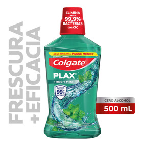 Imagen de COLGATE ENJUAGUE PLAX MENTA FRESCA [500 ml]