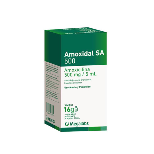 Imagen de AMOXIDAL SA 500 SUSPENSION 500 mg [70 ml]