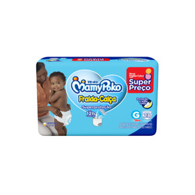 Imagen de MAMY POKO PANTS PAÑAL CALZA CELESTE G G [28 uni.]