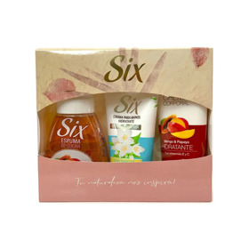 Imagen de SIX CORPORAL CREMA+CREMA MANOS+ESPUMA DUCHA PACK [270+80+270ml]