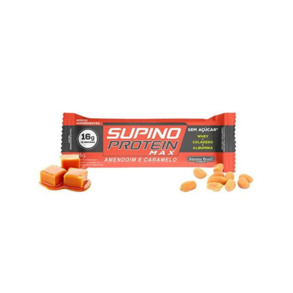 Imagen de SUPINO BARRA PROTEINA MANI Y CARAMELO SIN AZUCAR 16 gr [46 gr]